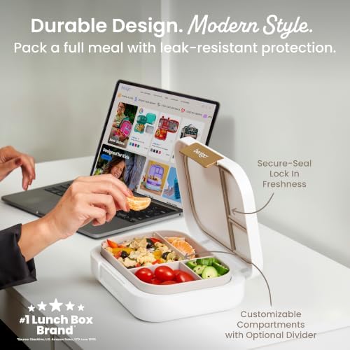Bentgo Modern Adult Bento Lunch Box with 3-4 Compartments
