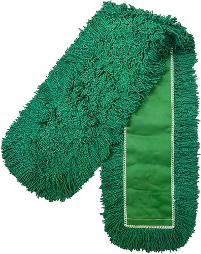 Ultimate Dust Mop Kit: Industrial-Grade Performance, Heavy-Duty Frame, Telescopic Handle - Green 48 Inch
