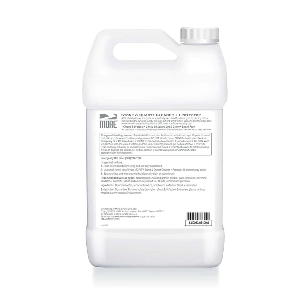 MORE Stone & Quartz Cleaner + Protector (128 Fl Oz)