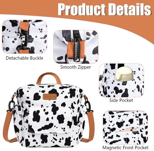 Joymee Insulated Lunch Bag For Women Reusable Leakproof - Cow