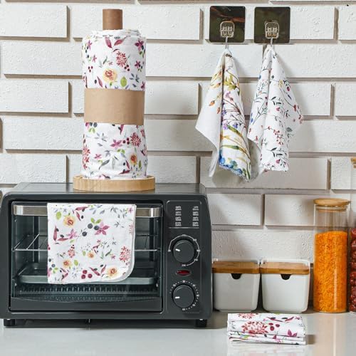 36 Pack Reusable Kitchen Cloths Cotton Towels, Wildflowers