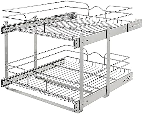 Rev-A-Shelf Pullout Organizer for Cabinets, Min Opening Width 20.5"