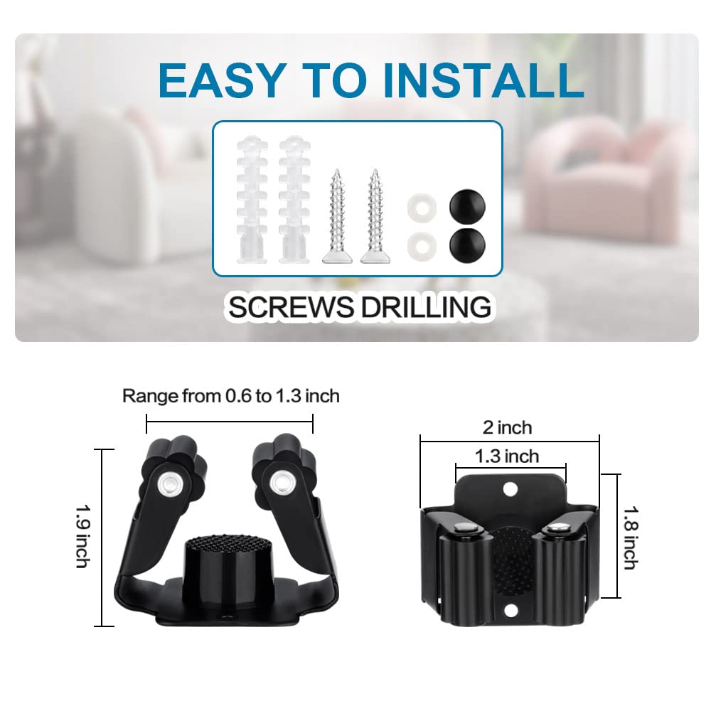 12PCS Broom and Mop Holder (12 Count)