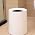 Modern Round Waste Basket,2.1Gal/8L Open Top Trash Bin,White Garbage Can with Removable Plastic Bin,Keeps Liner Bag Hidden,Bathroom Garbage Can or Trash Can for Kitchen,Minimalist Office Trash Can