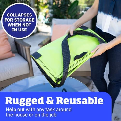 DURASACK Heavy Duty Storage Tote Bag 22-Gallon, Lime Green