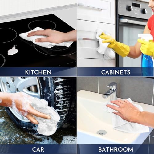 GLIMGLINT Microfiber Cleaning Cloth, 150 Pack Towels for Cars 14 X12 Inch