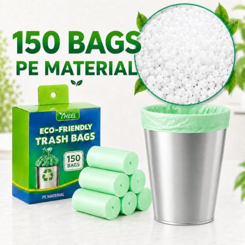 1.2 Gallon Small Trash Bags Mini Garbage Bags - 150 Count Unscented