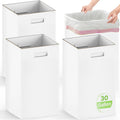 4 Pack 30 Gallon Corrugated Cardboard Disposable Trash Cans (4 Count)