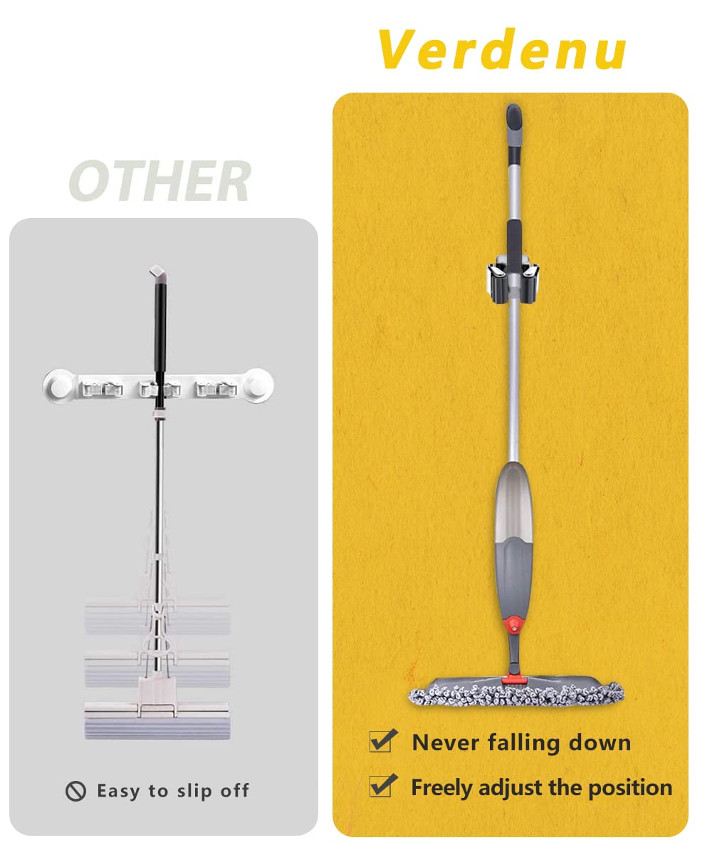 25 Pack Broom Holder Wall Mount