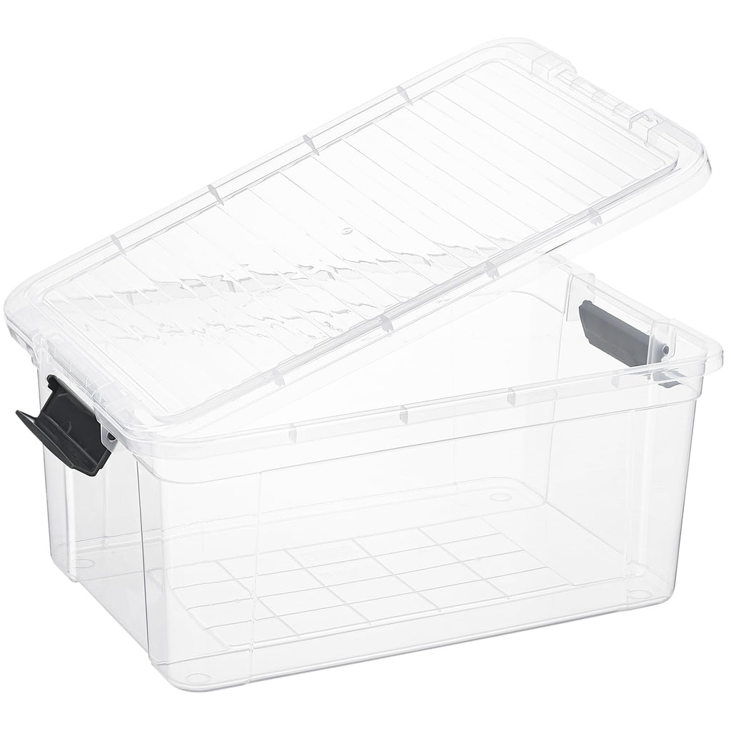 21 Quart Clear Plastic Storage Boxes with Lids