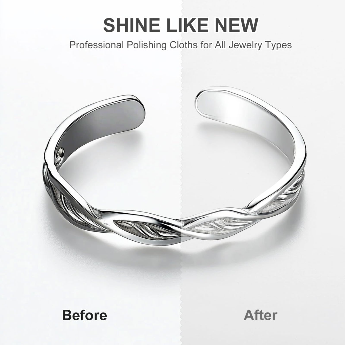 Jewelry Polishing Cloth 11.8x11.8 Inch Silver Polish Cleaning Cloths Jewelry Cleaner for Gold