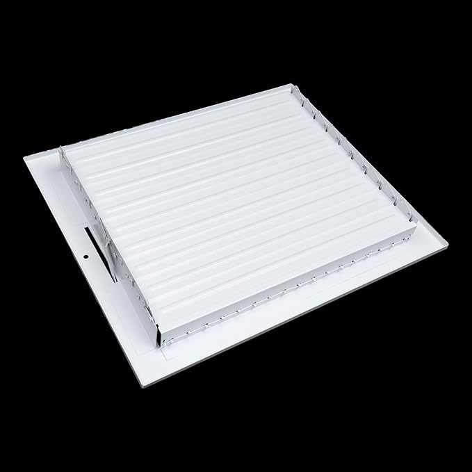 [8 Pack] Fits 6x4 Duct Opening Steel Adjustable Air Supply Grille by Handua | Register Vent Cover Grill for Sidewall and Ceiling | White | Out. Dim.: 7.75" X 5.75"