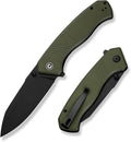 CIVIVI Placoid Pocket Knife for EDC, Folding Knife with 3.67" 14C28N Blade G-10 Handle For Men Women Gift C23079-3