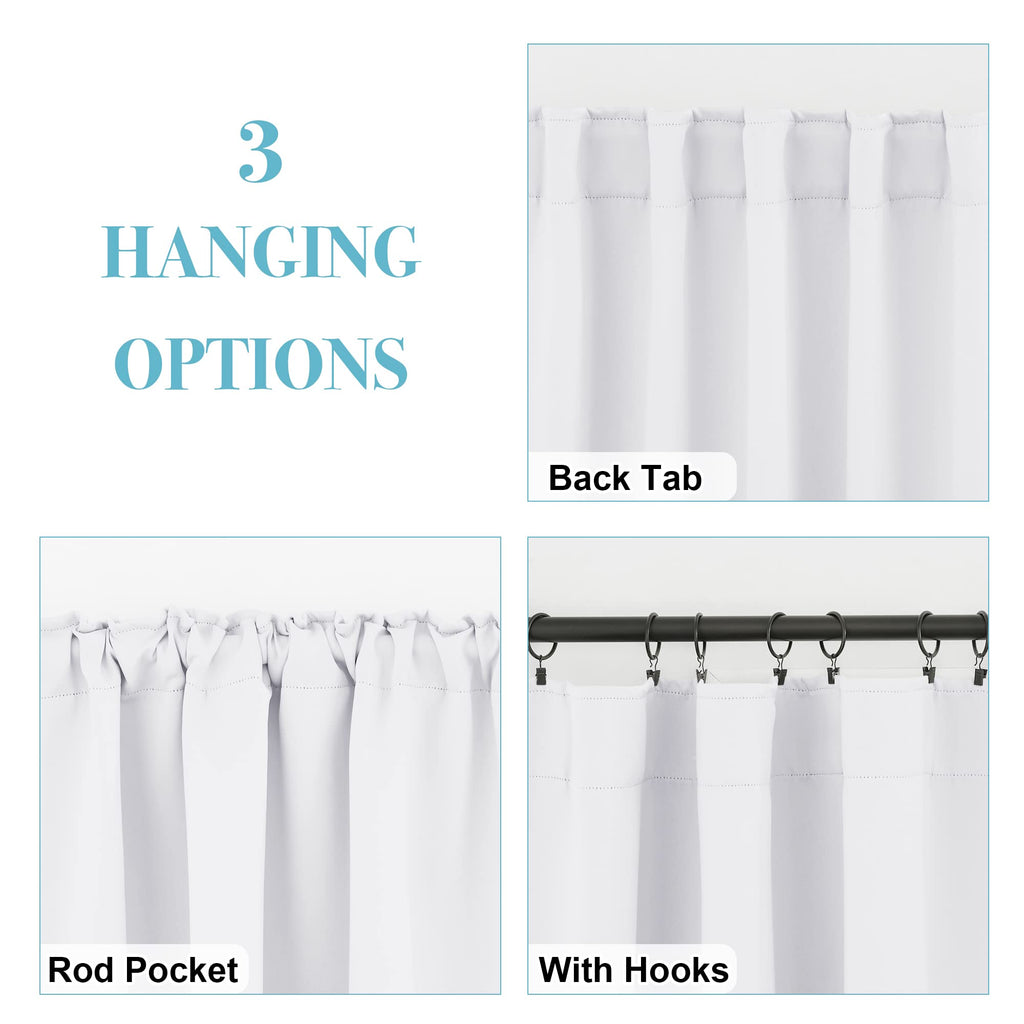 Curtains for Bedroom Living Room 84 inches Long (2 Count)
