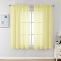 Sheer Curtains 63 Inch Length 2 Panels (2 Count)