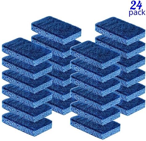 Scrubit Non-Scratch Cleaning Scrub Sponges- Scrubbing Dish Sponge Ideal for Washing Kitchen,Dishes, Bathroom &More – Dishwashing Sponge Along with A Thought Scrubber – 24 sponges