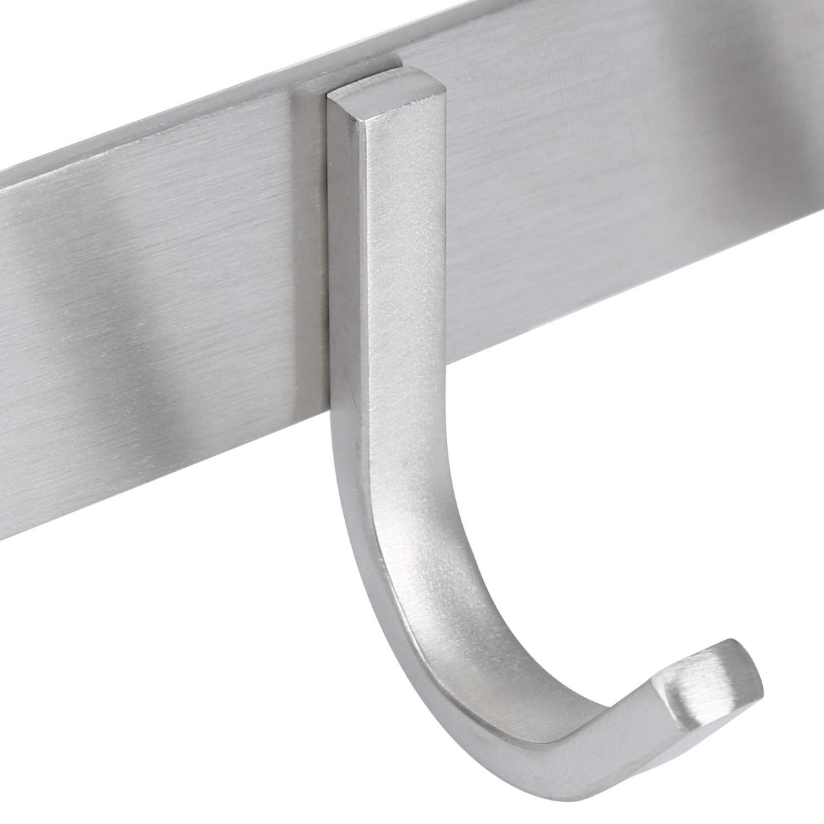Towel Hook Rack Brushed Nickel 17