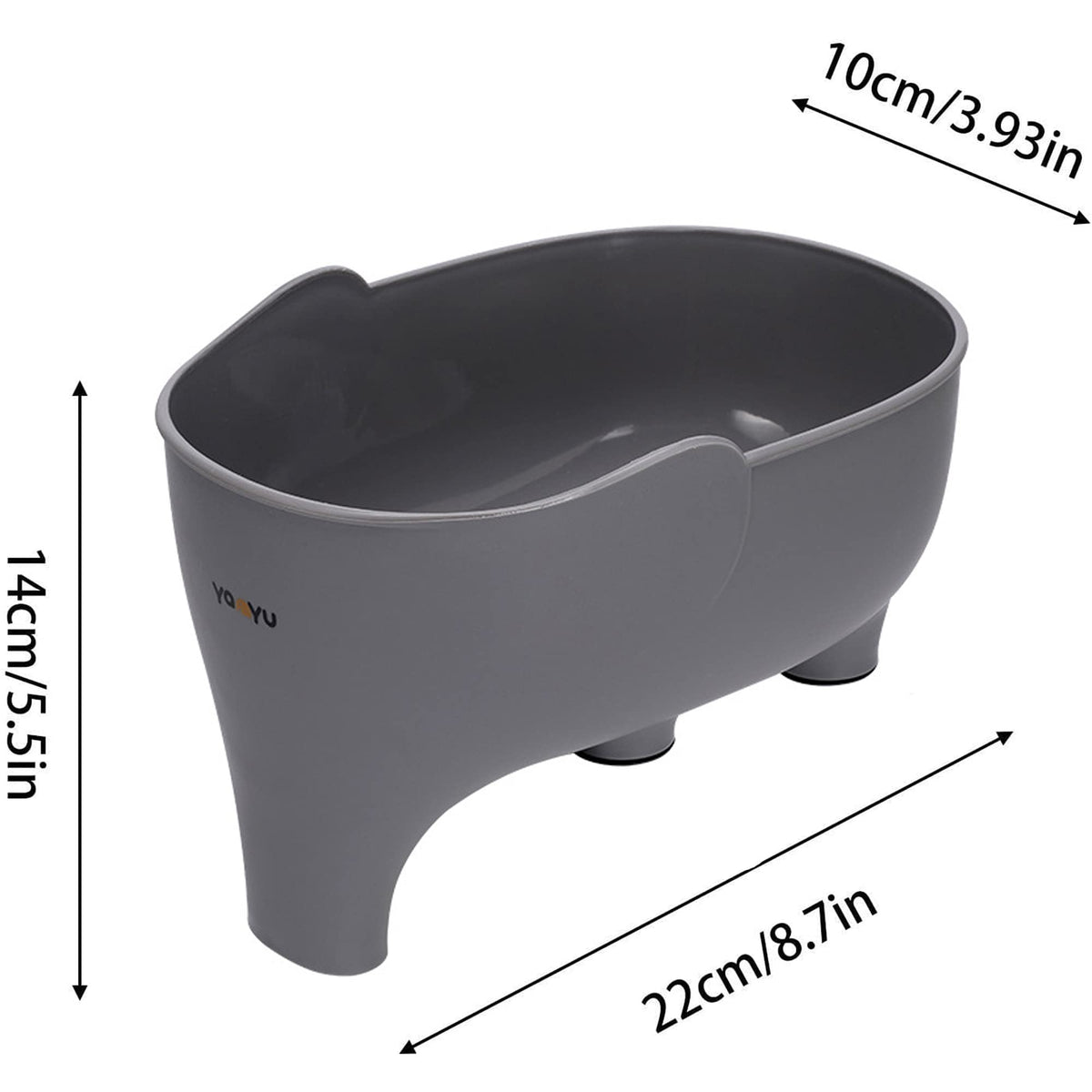 4PCS Vegetables Washing Basket Elephant Drainage Basket Fruit Strainer for Draining Pasta Noodles Kitchen PP Material 22x14x10cm