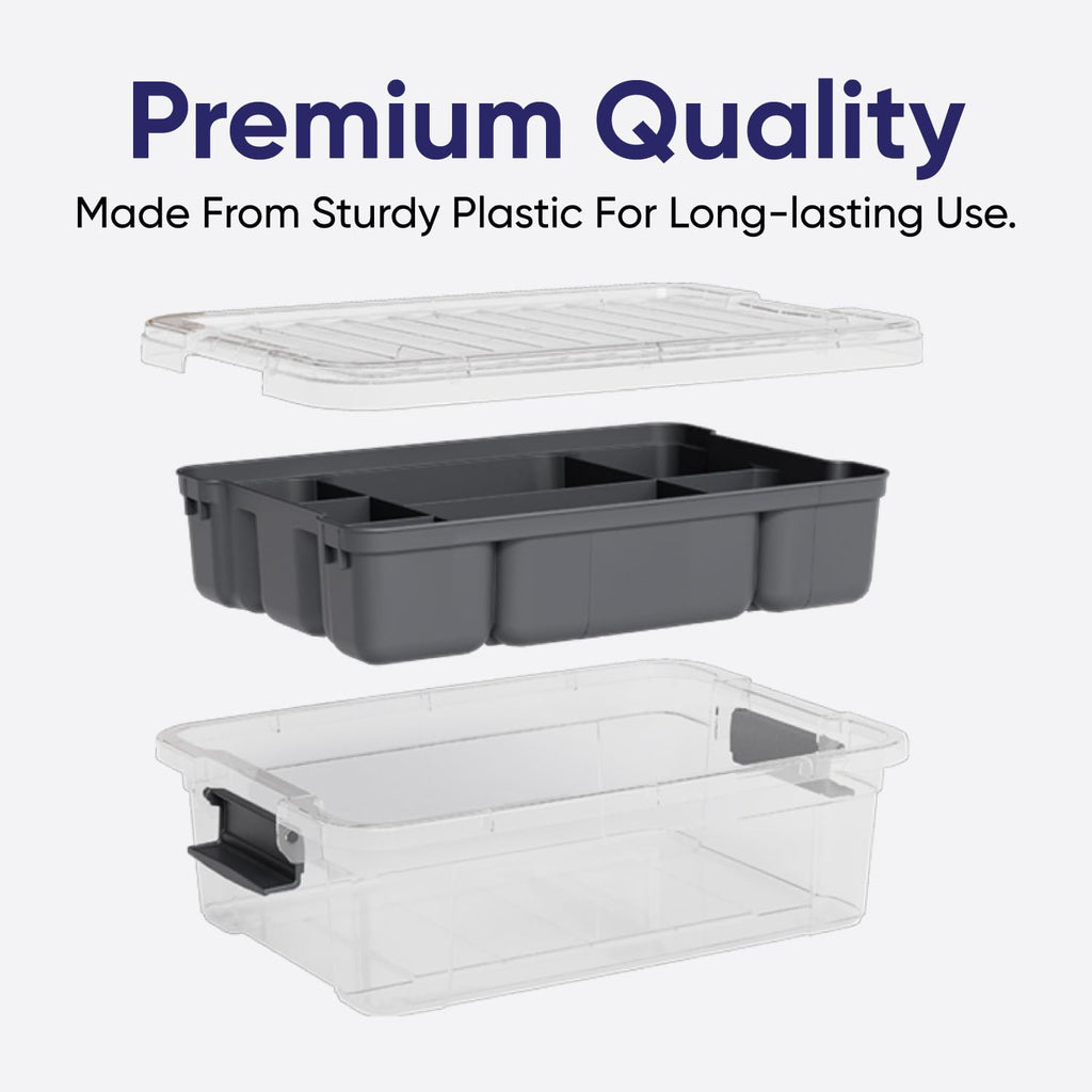 Storage Container Organizing Tray for Superio Bin or Drawer Plastic Organize Sewing (2 Count)