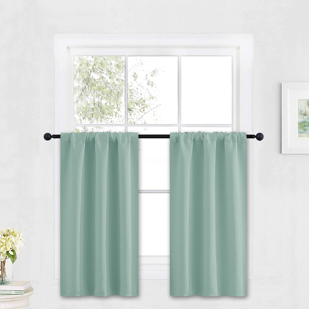 Kitchen Blackout Curtains Over Sink 36 inch Length