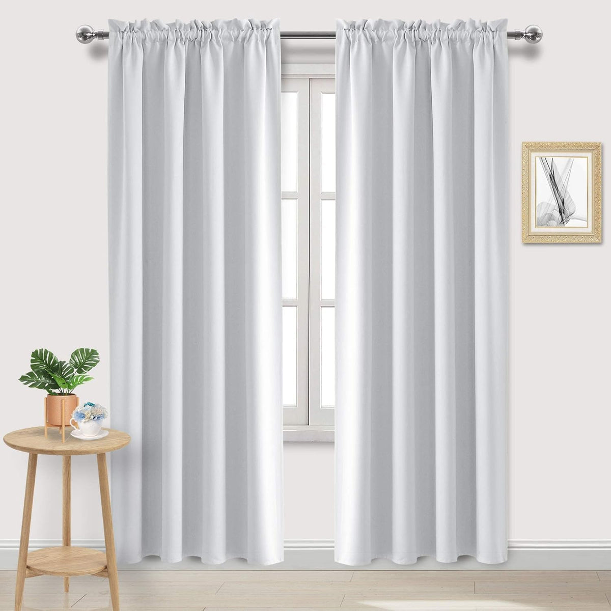 Wide Blackout Curtains for Living Room 70 x 84 Inch Long 2 Panels