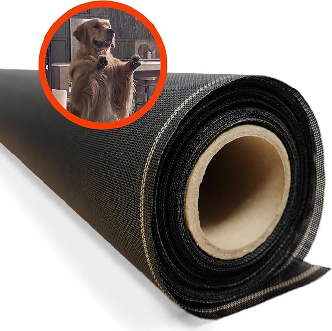 Super Screen 20/20 No-See-Um Screen - (72 in x 50 ft) - Weather & Pet Proof Screen - Porch & Patio Screen - Durable Screen Mesh Roll - Window Screen Replacement Bug Mesh - Dog & Cat Proof Screen