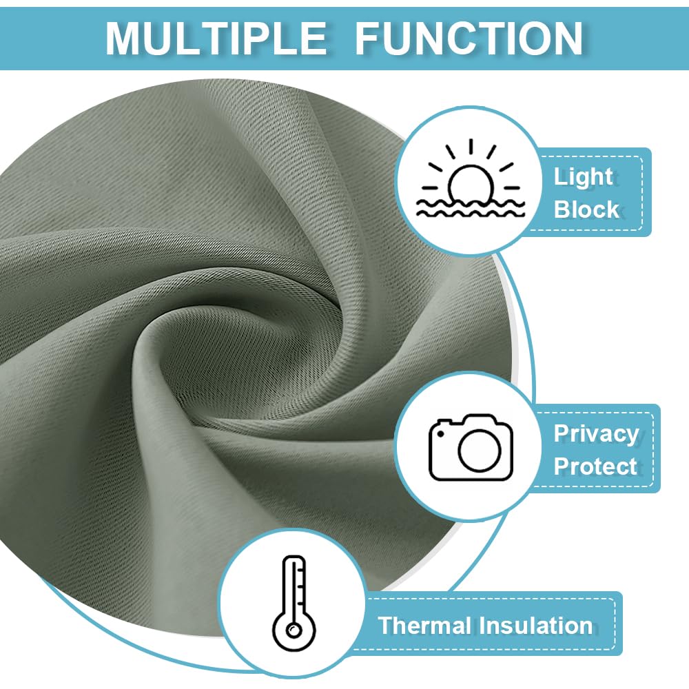 Short Curtains for Bedroom Kitchen Bathroom Cafe Basement Camper (2 Count)