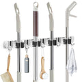 Broom Holder Wall Mount Stainless Steel Mop Organizer