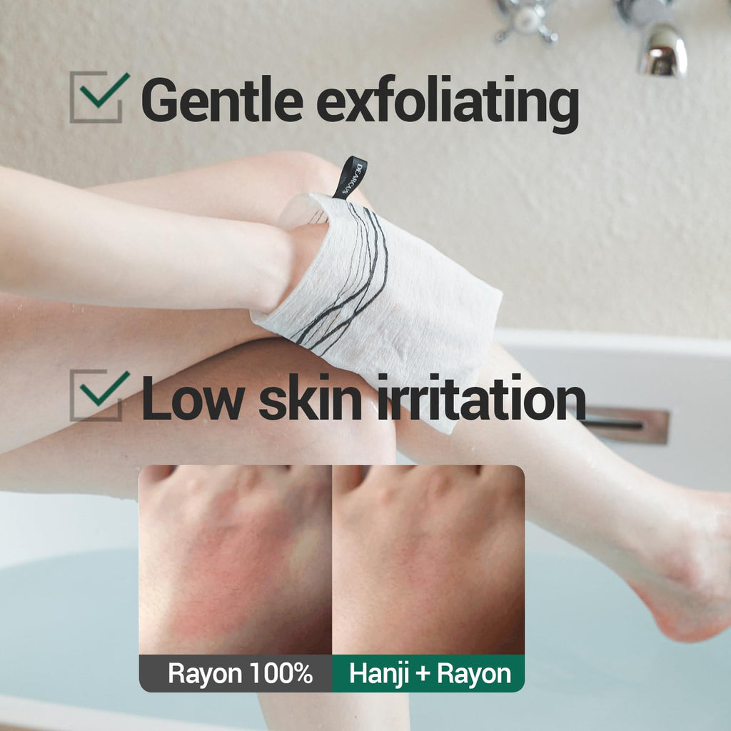 Korean Exfoliating Washcloth Towel 2Pcs (2 Count)