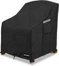 Outdoor Chair Covers 28"W x 31"D x 36"H,600D Heavy Duty Waterproof Patio Chair Cover,Outdoor Furniture Covers for Lawn/Garden Chiar,Black