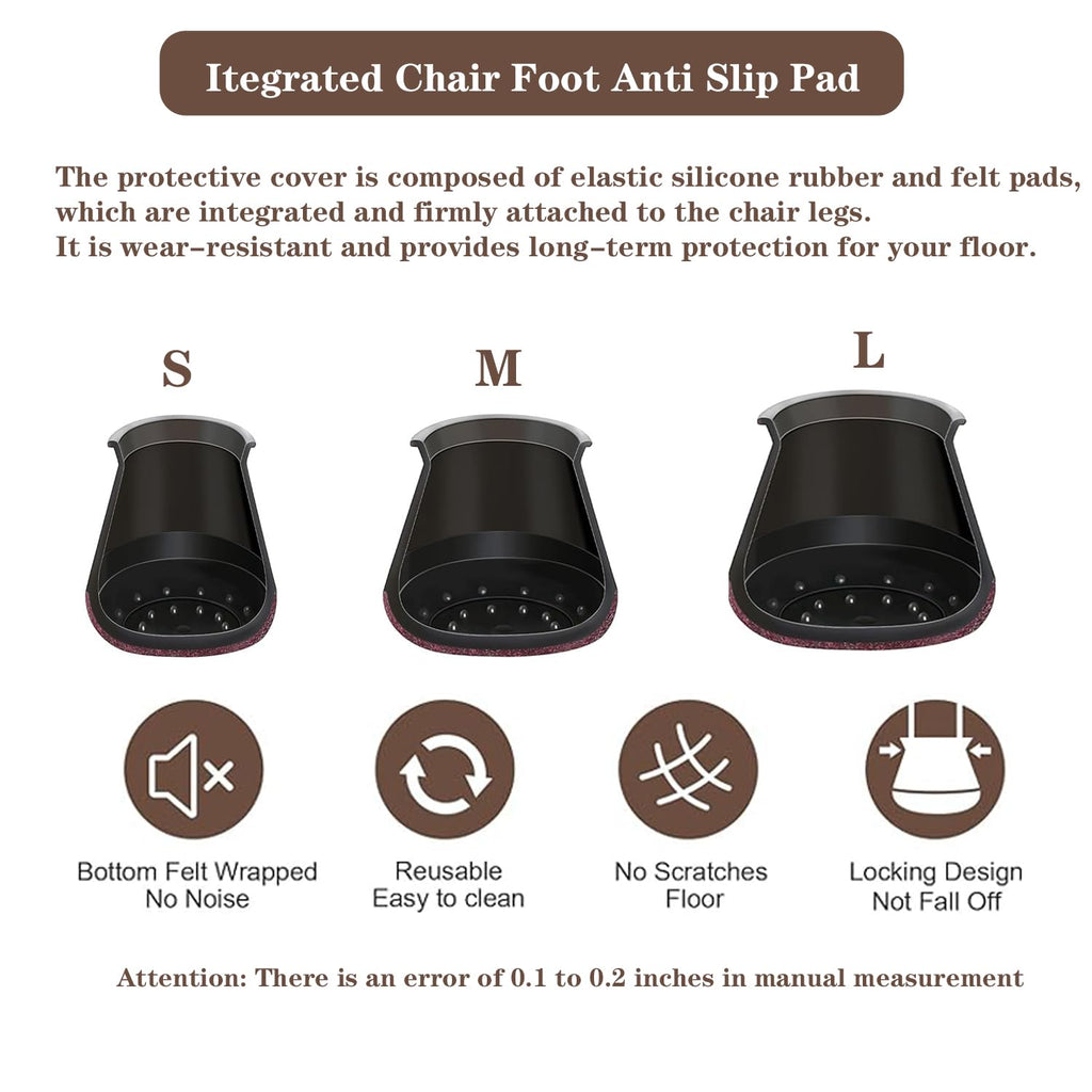 20 Pcs Chair Leg Floor Protectors for Hardwood Floors (20 Count)