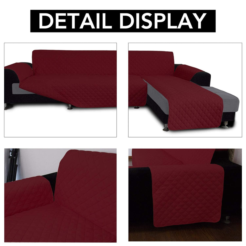 Reversible L Shape Sectional Couch Cover