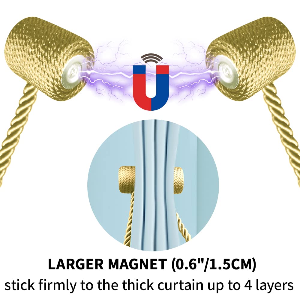 YUNGOO 18 Inch Strong Magnetic Curtain Tiebacks