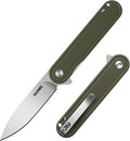 G040 Pocket Knife, 2.75'' D2 Steel Blade G10 handle, Small EDC Knife with Pocket Clip for Men Women, 2.1oz