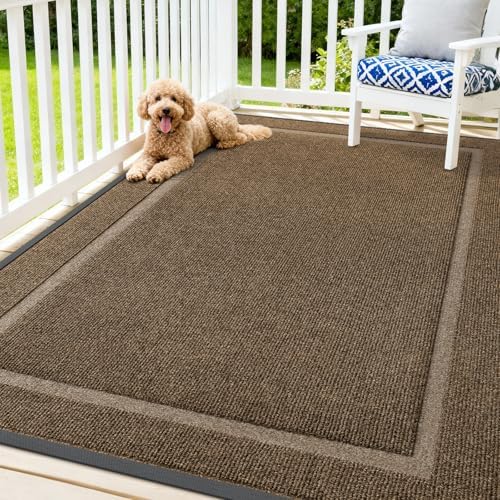 OLANLY Front Door Mat Outside 71x47, All-Season Heavy-Duty Rubber Doormat