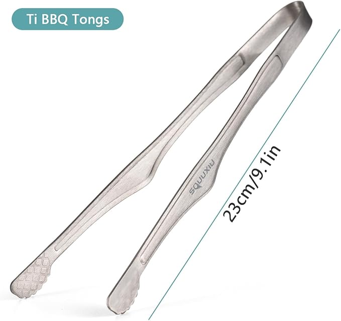 Camping Cookware Set, Camping Grill Pan or BBQ Tongs Set Portable Outdoor Cookware Lightweight Grill Pan for Backpacking Cooking Picnic