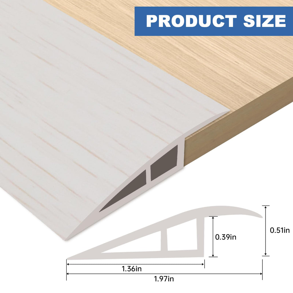 Vinyl Door Threshold Flooring Transition Strip Self Adhesive Carpet Edging Strip for Laminate Doorway Edge Threshold from 1 (10 Foot)