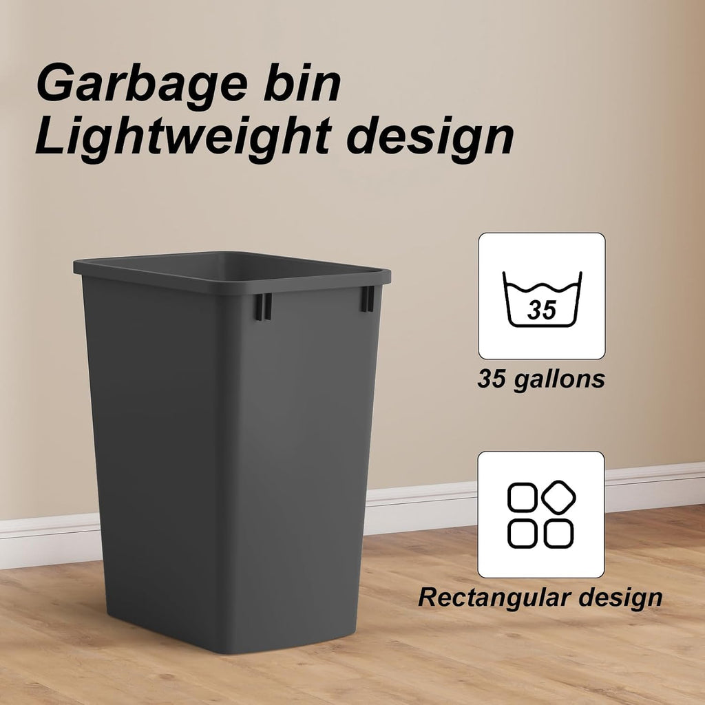 35QT Kitchen Trash Can