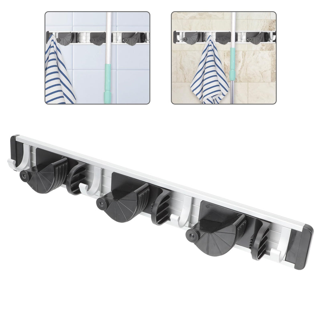 Space Aluminum Mop Hanging Hooks Wall