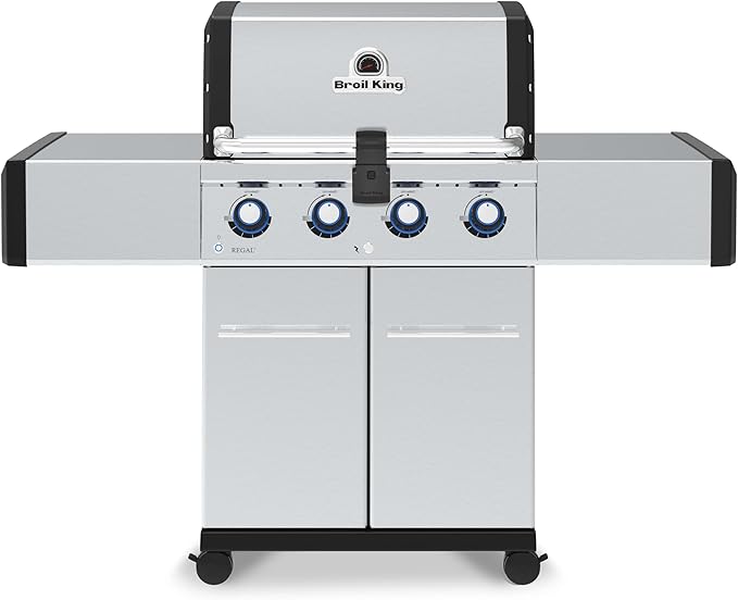 Broil King 956314 Regal S 420 Pro Propane Gas Grill, 4-Burner, Stainless Steel