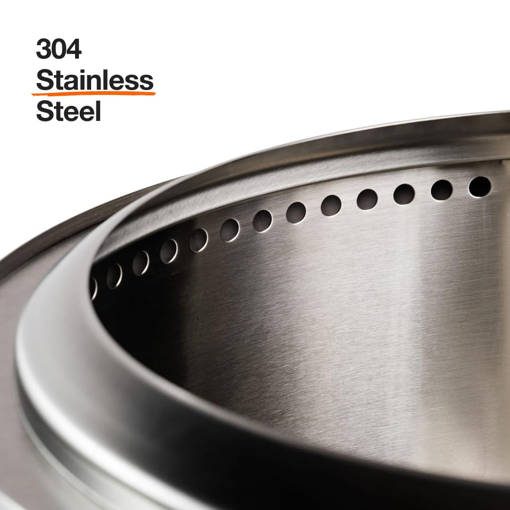 Solo Stove Bonfire with Stand | 19.5" Smokeless Fire Pit, Removable Ash Pan | Portable Stainless Steel Wood Burning Outdoor Fireplace, Ideal for 4–6 People, 21.75 lbs