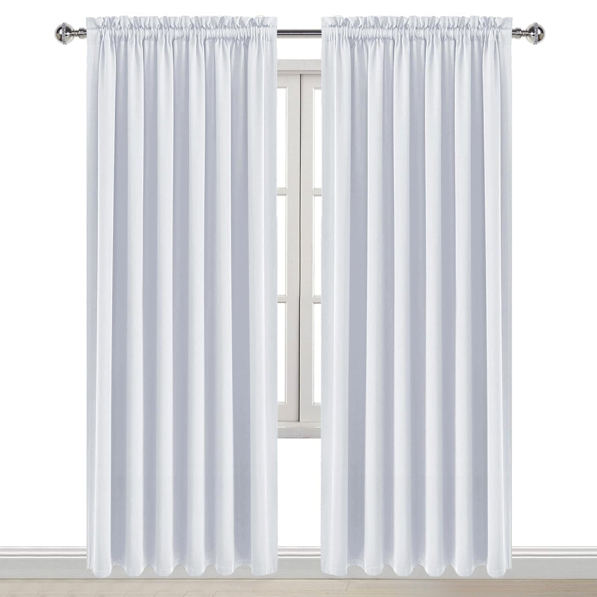 Wide Blackout Curtains for Living Room 70 x 84 Inch Long 2 Panels