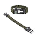 Chinshwehaw 5 in 1 Survival Bracelet-Fire Starter,Loud Whistle,Compass,Paracord Rope & Cutter,Military Grade Tactical Gear for Emergency for Emergency,Camping&Hiking Gear (Green)