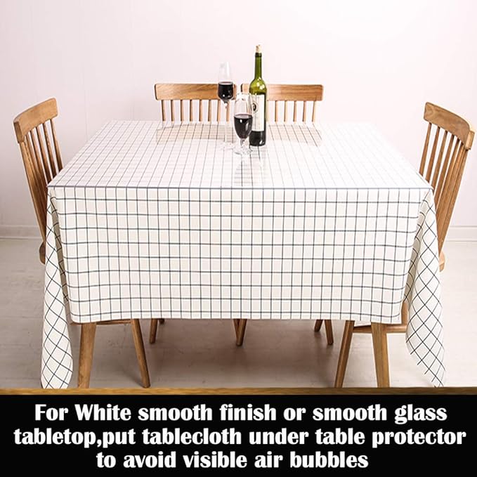 Clear Office Computer Desk Mat Table Protector Pet Feeding Pad Plastic PVC Table Cover Pad Rectangle Protective Desk Cover PVC Vinyl Pads Night Stand Protection Pad Easy Clean Wipeable 12x30 Inch