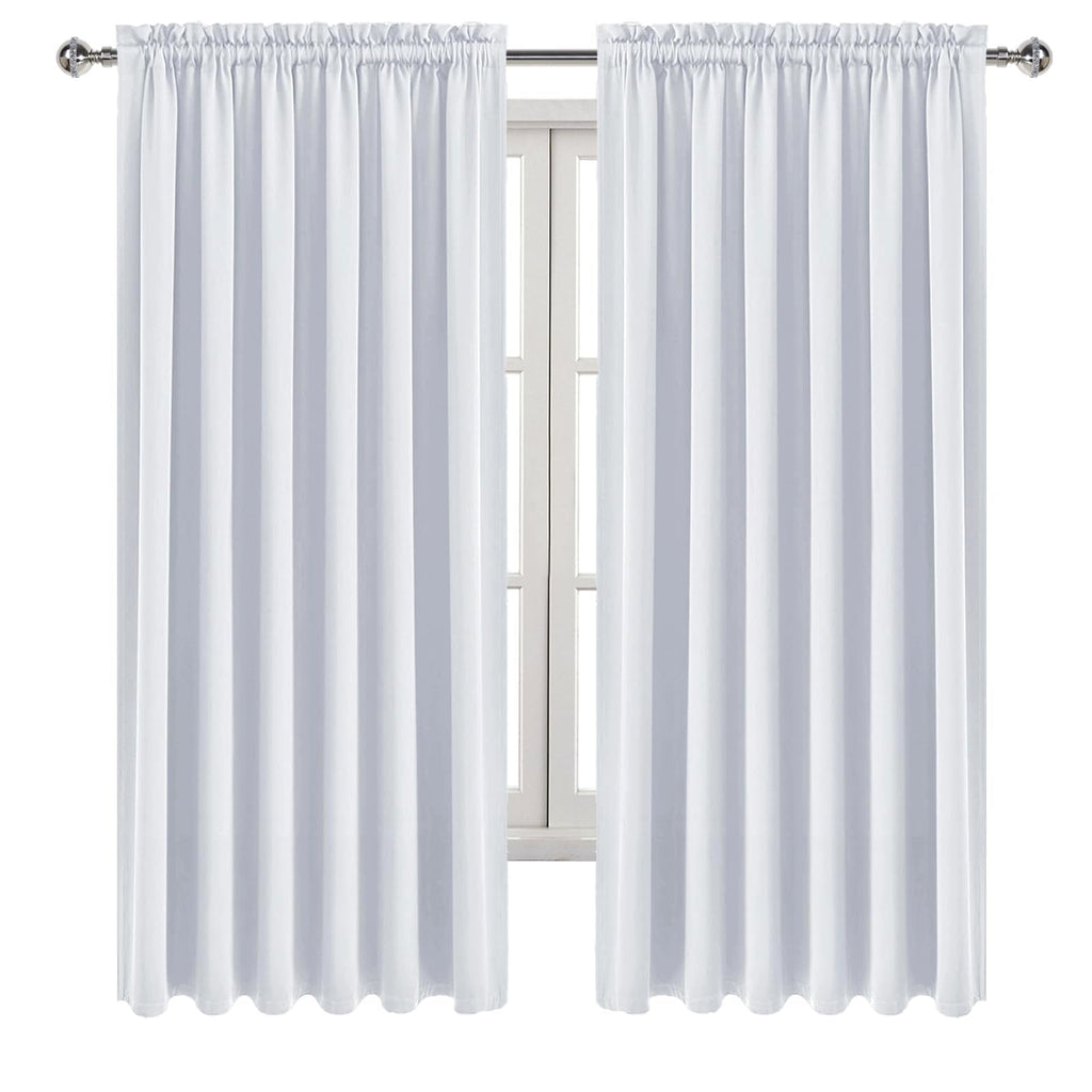 Wide Blackout Curtains for Living Room 70 x 72 Inch Long 2 Panels (2 Count)