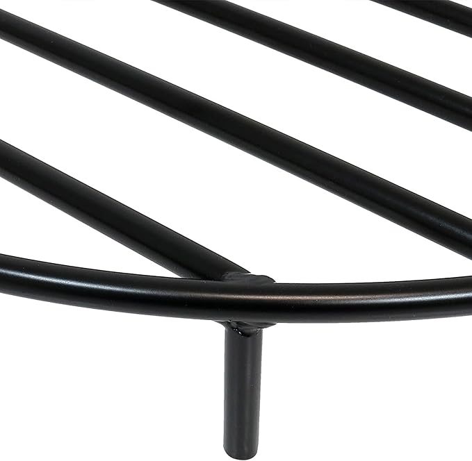 Sunnydaze Round Fire Pit Grate - Elevated Wood Grate for Fire Pit - Heavy-Duty Steel Log Grate for Outside - 12-Inch