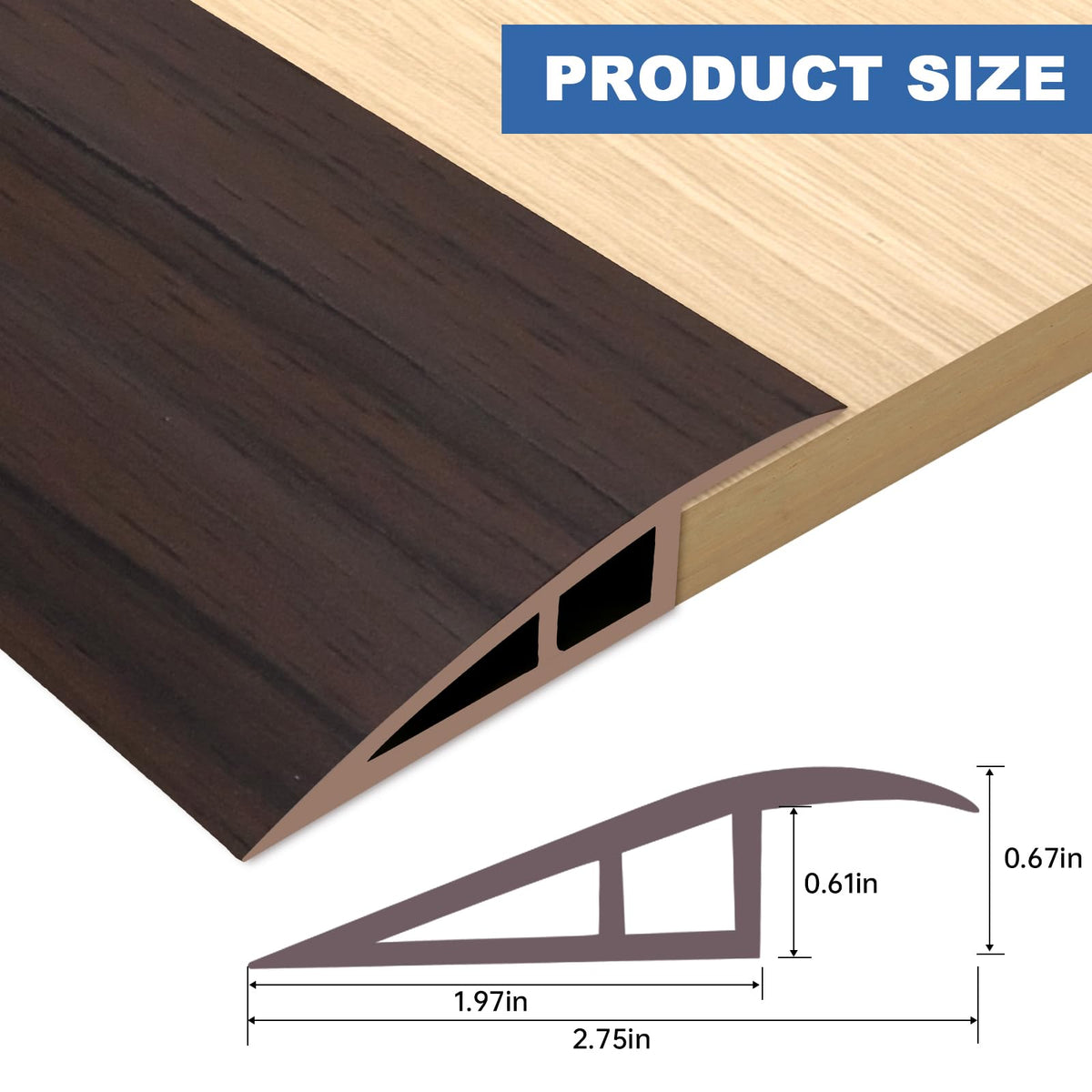 Vinyl Door Threshold Flooring Transition Strip Self Adhesive Carpet Edging Strip for Laminate Doorway Edge Threshold from 2