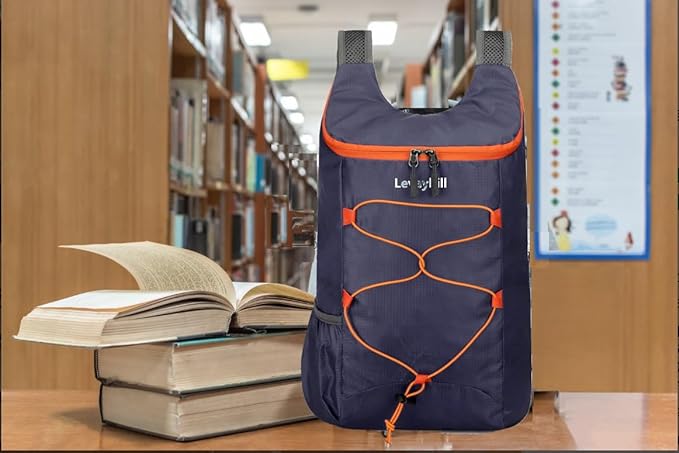 16L Lightweight Foldable Hiking-Backpack Small Packable-Daypack For Travel,Ultralight Water-Resistant Gym Bag Men Women Easy Carry-on (Dark Blue)
