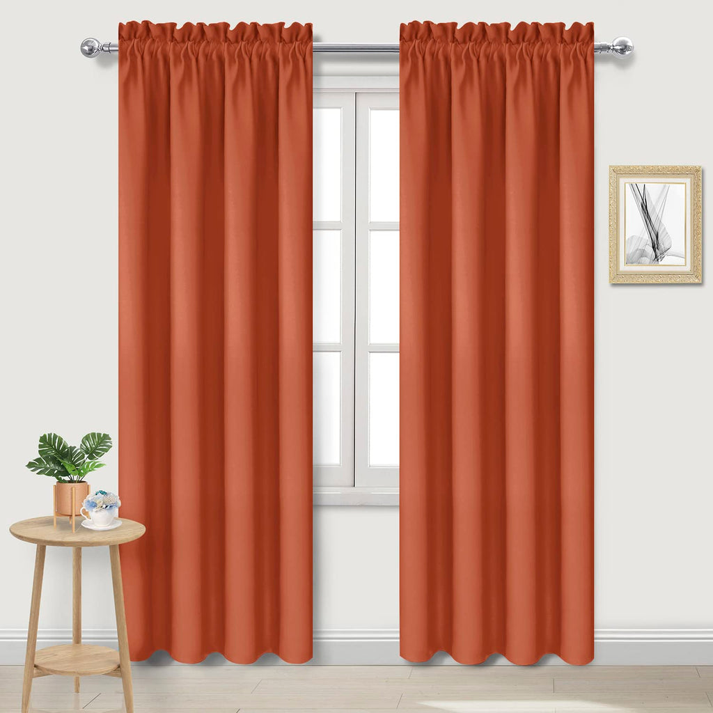 Blackout Curtains for Bedroom Living Room 42 x 84 Inch Long 2 Panels (2 Count)