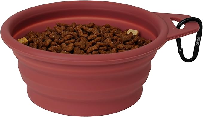 OHMO Large Collapsible Dog Bowls, (2 Pack 27oz/800ml) Premium Silicone Portable Travel Water Food Foldable Bowls Pet Feeding Bowl for Outdoor Camping Hiking